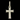 10K Gold Pendant - Heritage Cross Glowing Sapphire