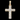 10K Gold Pendant - Heritage Cross Gleaming Sapphire
